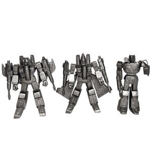 Transformers PVC 3" Pewter Heroes Figures Lot Of 3 Starscream & Ratchet Takara